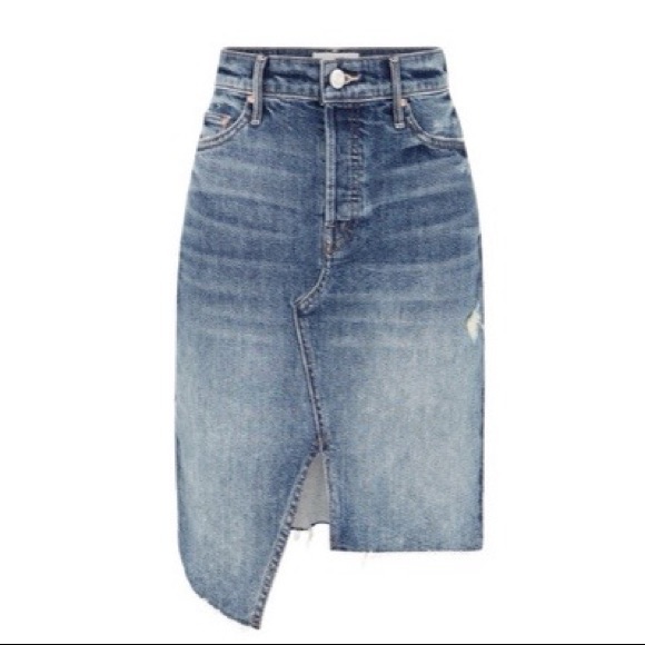 Mother Denim The Tomcat Slide Mini Fray Skirt Size 26 - Picture 2 of 5
